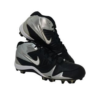 Nike Speedlax Plus Mens Pre-owned Black & Silver Lacrosse Cleats - sz. 12